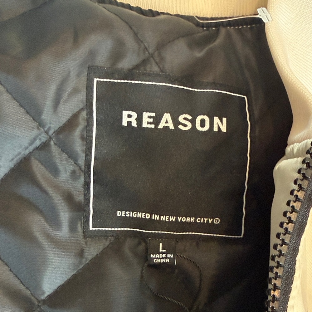 Reason Red and Cream 'Pablo Escobar' Racing Bomber Jacket - Picture 5 of 11